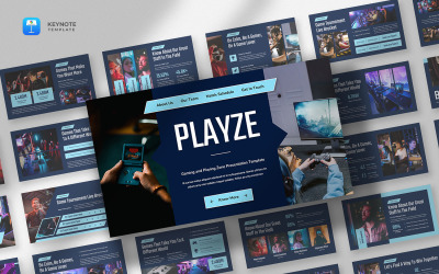 Playze - Gaming eSports Keynote-sjabloon