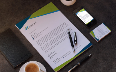 Modèle de papier à en-tête d&amp;#39;entreprise Canva et Word