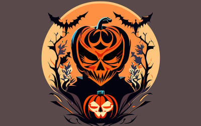 Hallowen Design Art Illustration Vector #05
