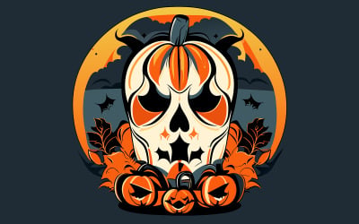 Hallowen Design Art Illustration Vector #06