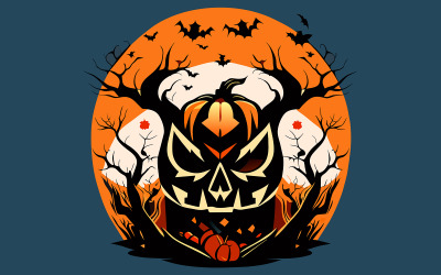 Hallowen Design Art Illustration Vektor #03