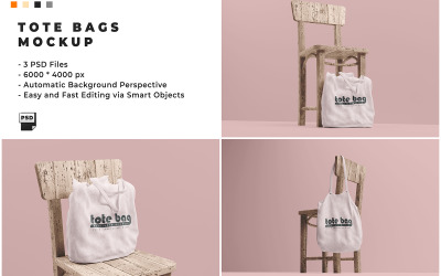 Šablona makety Tote Bags