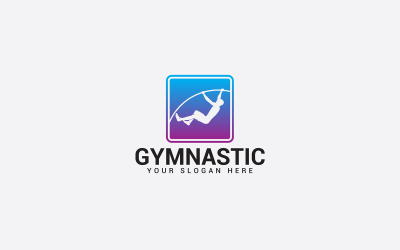 Vorlage für das Design des Gymnastik-Logos