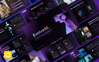 EvolveAI – mesterséges intelligencia mesterséges intelligencia Google Slides sablon