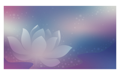 Hintergrundbild 14400x8100px im rosa Farbschema mit Lotus am Sternenhimmel