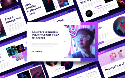 Convita - Business Pitch Deck Шаблон PowerPoint