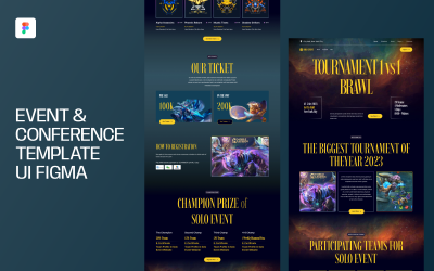 Event &amp;amp; Conference Template UI Figma