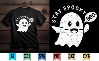 Feliz Halloween Boo Boo Design para camisa