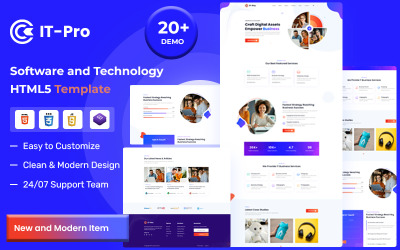 ITPRO – Plantilla HTML5 de software y tecnología