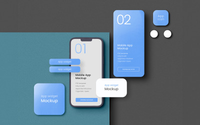 Mobile App Screen Mockup PSD