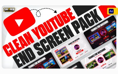 Clean YouTube End Screen Pack
