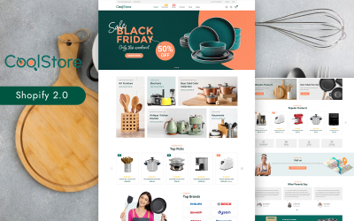 CoolStore - Sklep z meblami kuchennymi Shopify 2.0 Motyw