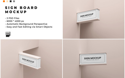 Modello di mockup del cartello