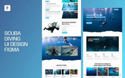 Scuba Diving UI Design Figma