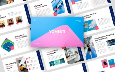Apresentação de slides do Google sobre negócios criativos Yomesti