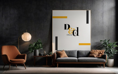 Poster Canvas Mockup - Poster Canvas Mockup #02