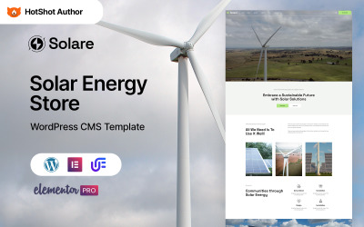 Solare - Tema Elementor de WordPress para energía solar