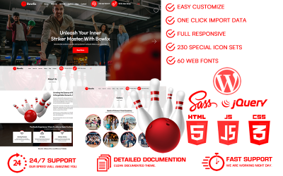 Bowlix - Bowling WordPress Teması