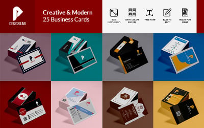 25 cartes de visite du laboratoire de design