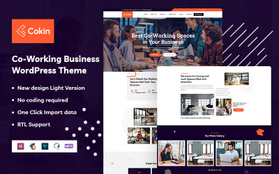 Cokin – WordPress-Theme für Co-Working-Unternehmen