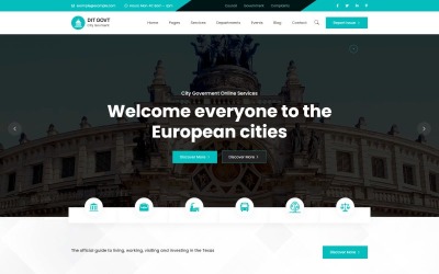 DIT GOVT – HTML5-шаблон міської влади