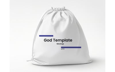 Drawstring Bag Mockup #01