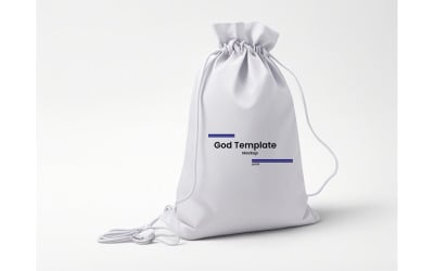 Drawstring Bag Mockup #04