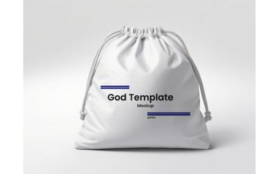 Mockup di borsa con coulisse n. 02