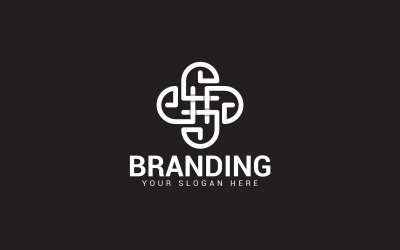Modèle de conception de logo BRANDING 3