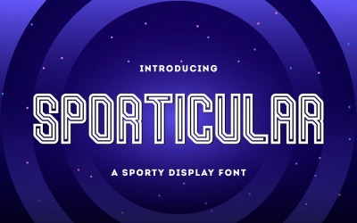 Sporticular: carattere di visualizzazione sportivo