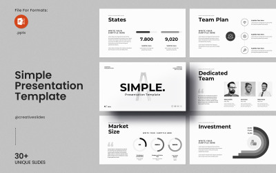 Einfaches PowerPoint-Präsentationslayout