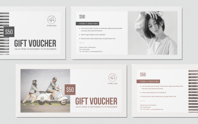 Minimal Style Gift Voucher Template