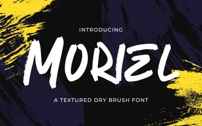 Moriel - Textured Brush Font
