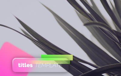 "Colorful Glass Titles" - Premiere Pro Template