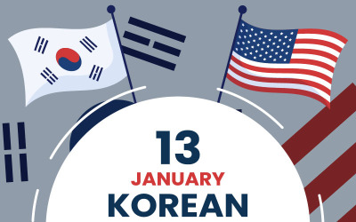 13 Ilustração do Dia Coreano-Americano