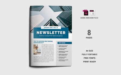 Modello newsletter aziendale 06
