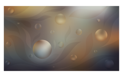抽象背景图像 14400x8100px 棕色和灰色配色方案与球体