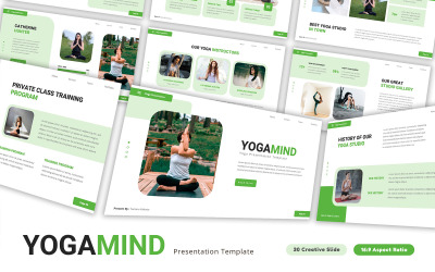 Yogamind - 瑜伽谷歌幻灯片模板