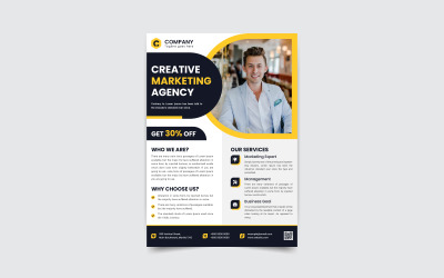 Corporate Business Flyer-Vorlage, druckfertige Vektordatei