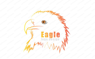 Eagle logotyp och varumärkesidentitet designmall