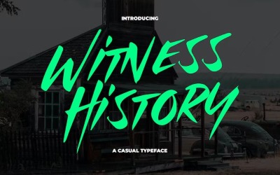 Getuige Geschiedenis - Modern en dramatisch lettertype