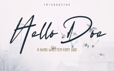 Hello Doe — рукописный шрифт Duo