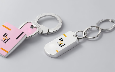 Key Chain Mockup Template #01