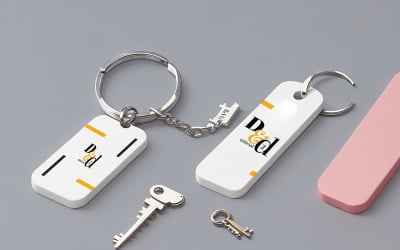 Key Chain Mockup Template #05