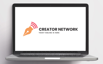 Modello logo rete creatore