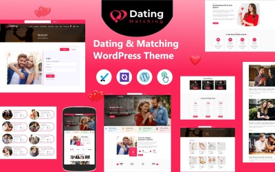 Online dating och community WordPress-tema