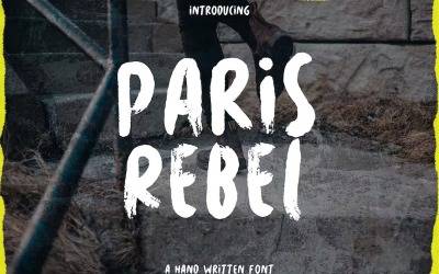 Paris Rebel - Grobe handgeschriebene Schriftart