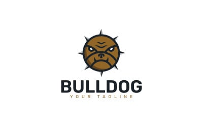 Plantilla de logotipo premium de bulldog