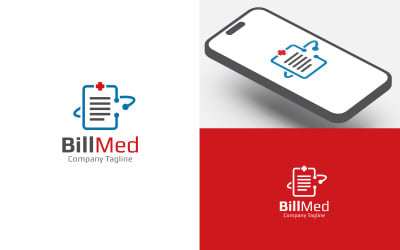 Шаблон оформлення логотипу Bill Med Medical