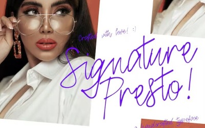 Signature Presto – Eine Schriftart